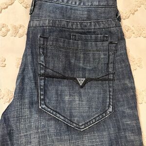 Guess Men's Slim Straight Blue Jeans